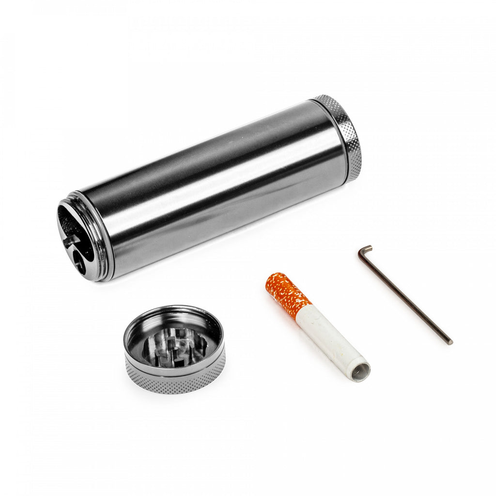 Silver Metal Dugout With Grinder