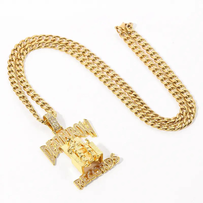 Hip Hop Style Pendants W/ Necklace