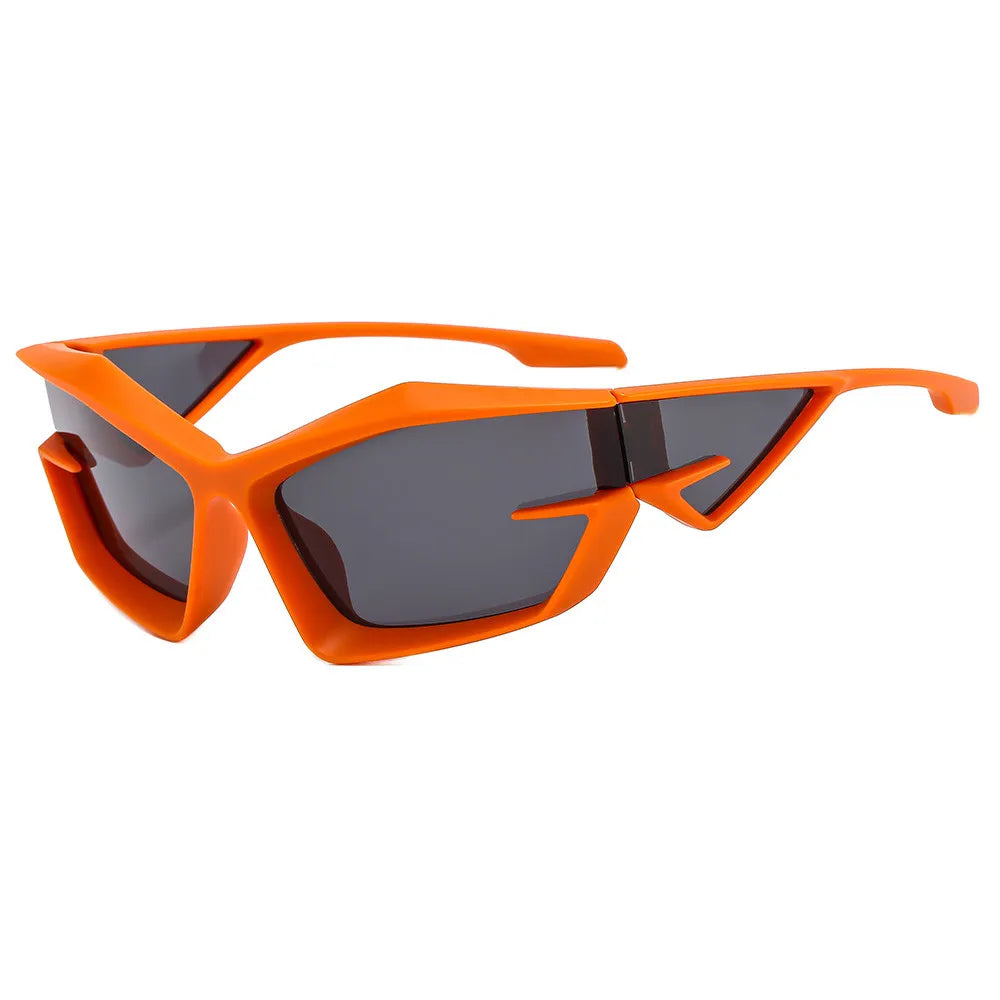 Irregular Steampunk Shades Sporty Y2K Sunglasses