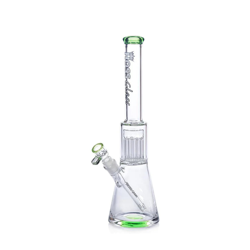 HOSS Glass WaterPipe Beaker 12-Arm Tree Perc 16''