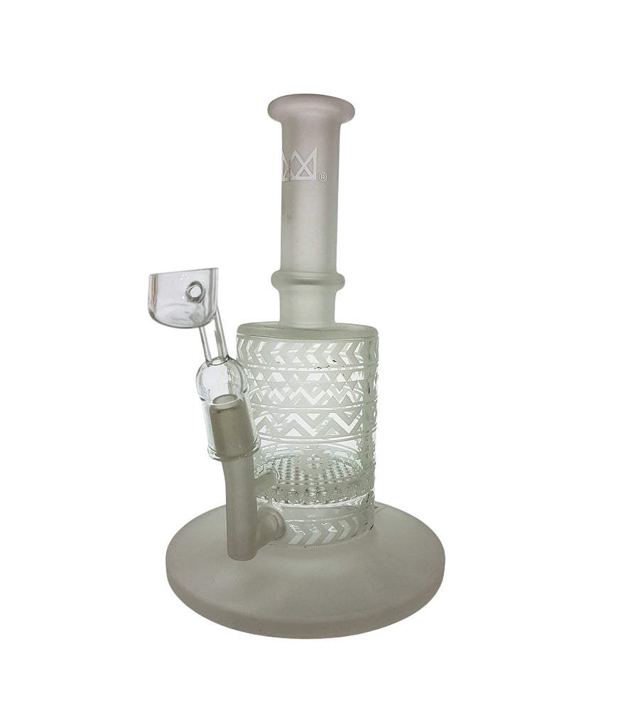 GEAR Premium 8" Tall Frosted Honeycomb Perc Dab Rigs