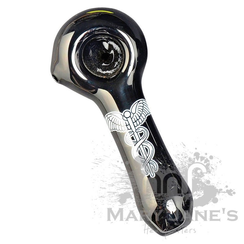Red Eye Glass Monochrome Tattoo Glass Hand Pipes - Medical