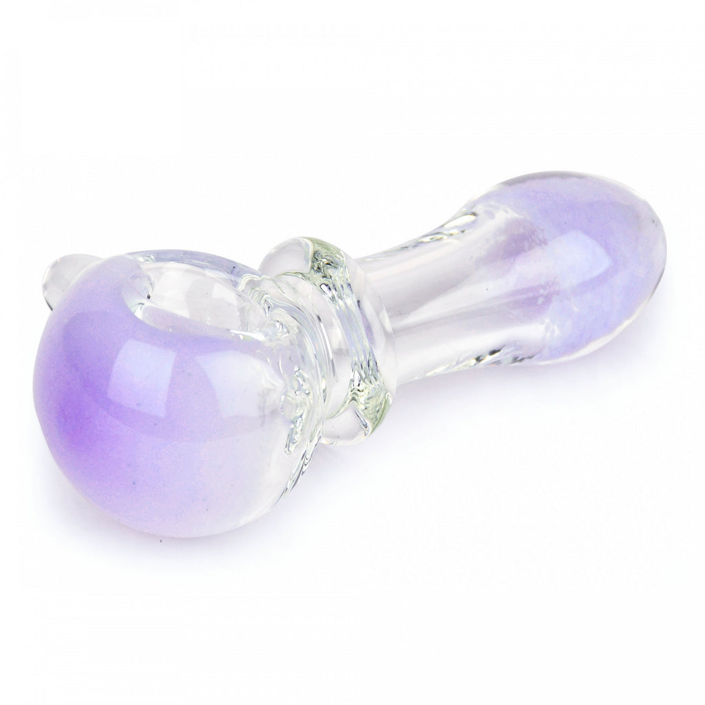 Red Eye Glass 4" Pastel Fritter Hand Pipes - Purple