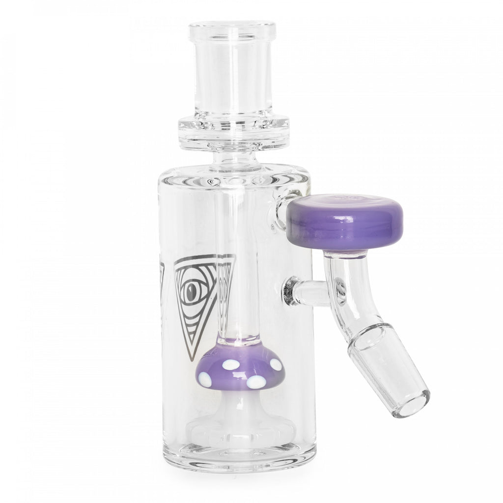 Red Eye Glass Funguy Ash Catchers - Purple Slyme 45 degrees