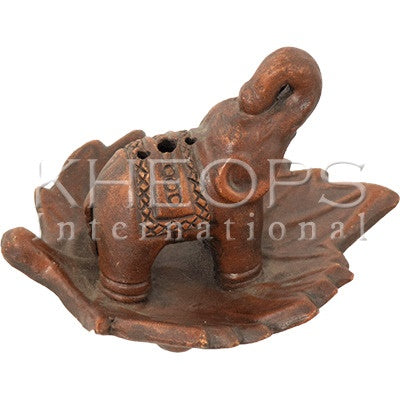 4" Ceramic Elephant Incense Holder