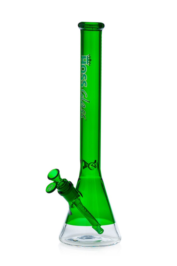 Hoss 38mm Diameter Colored Beaker Bong green
