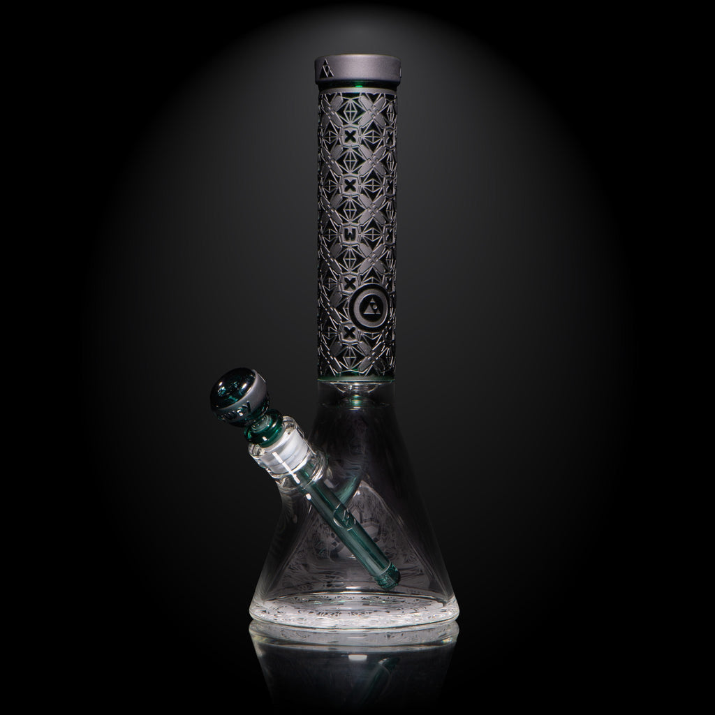 Milkyway Glass 15" Tall X-Morphic Evo Teal Beaker Bong