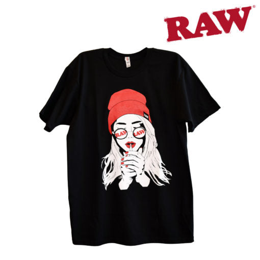 Raw Mens "Smoking Girl" T-Shirt