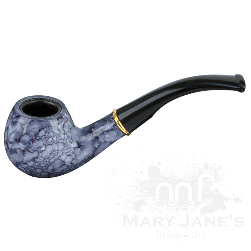 Briar Pipes-Grey Marble Classic Tobacco Pipe