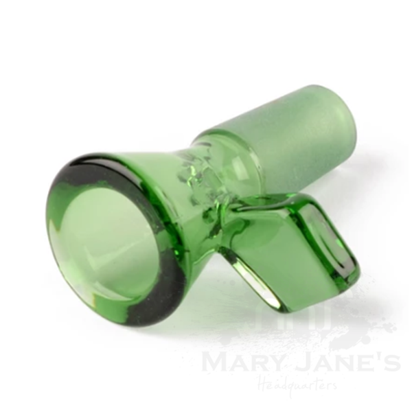 Red Eye Tek 14mm Glass on Glass Bong Bowl W/Diamond Handle-Green