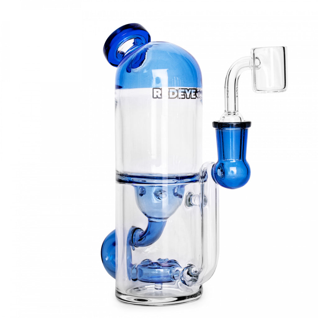 Red Eye Glass 7" Alpha Incycler Dab Rig - Sapphire Blue