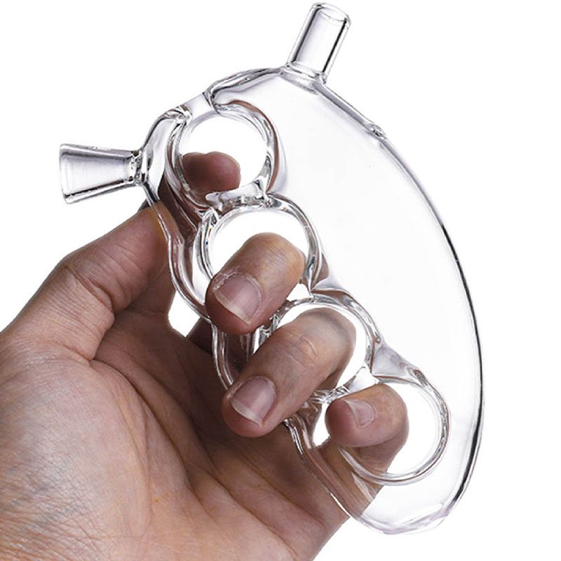 Glass Knuckle Bubbler Pipe