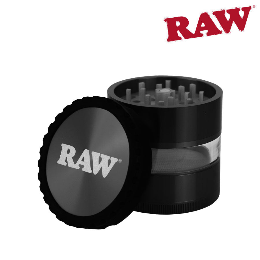 Raw 4pc Life Grinder w/ Clear Body