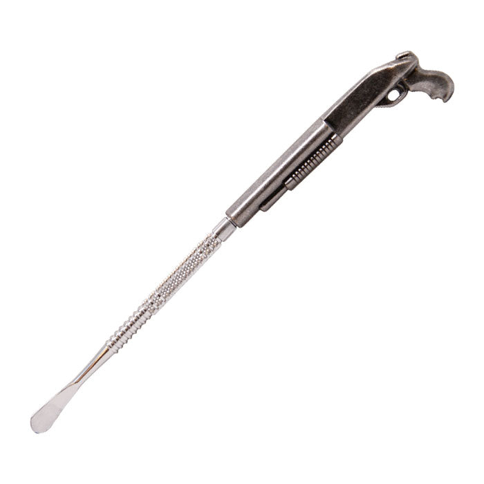 Short Gun Stainless Steel Dabber Stick With Scooper