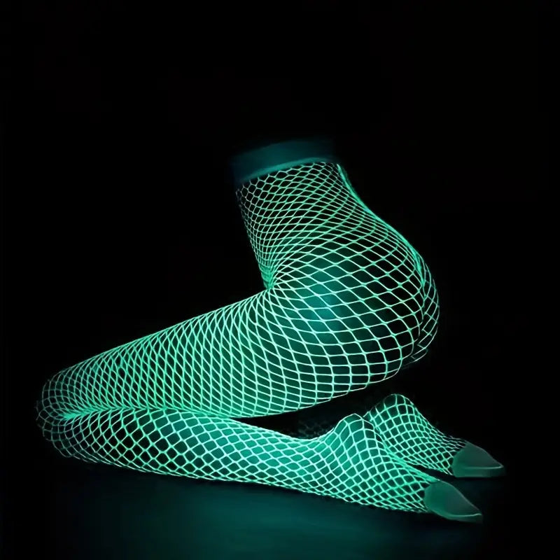 Glow-In-The-Dark Fishnet Stockings