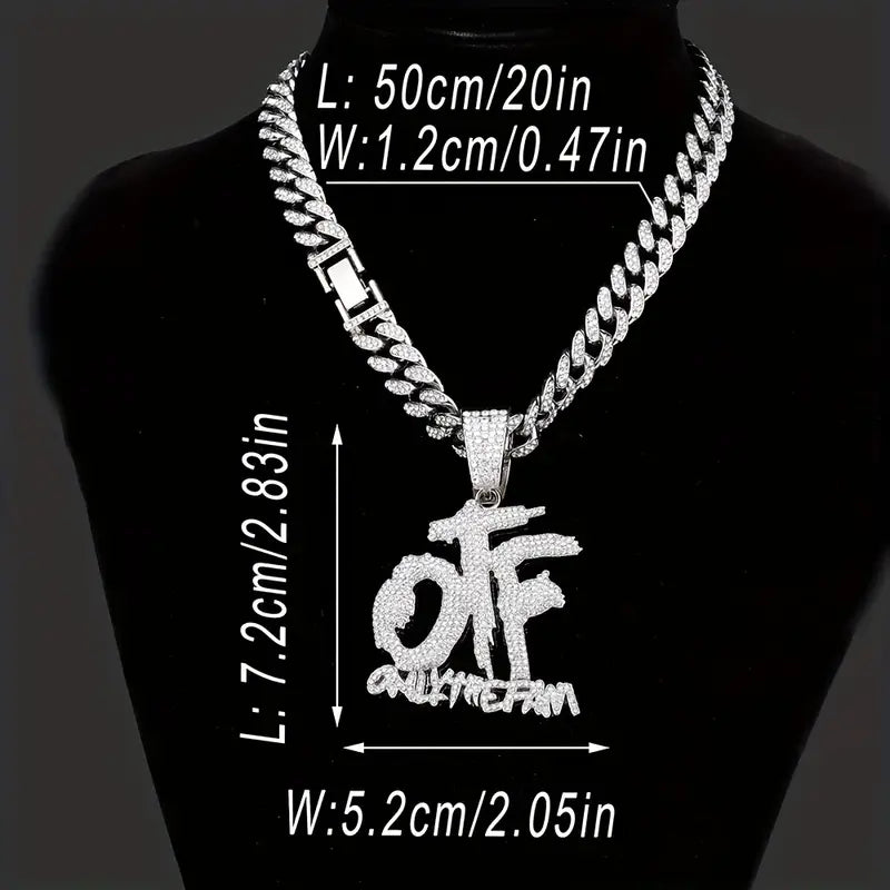 Hip Hop Style Pendants W/ Necklace