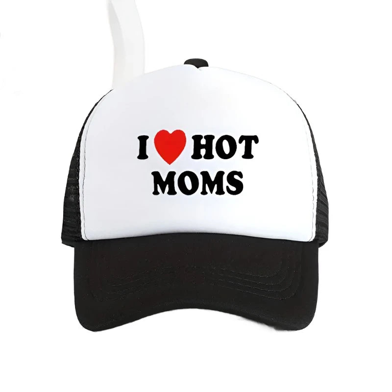 "I LOVE HOT MOMS" Snapback Hat