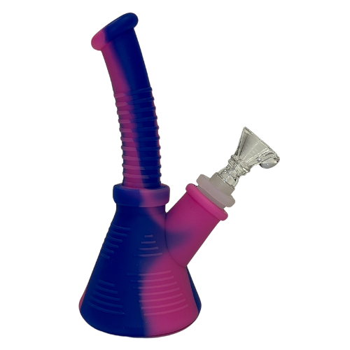 Silicone 6" Multi Color Bong