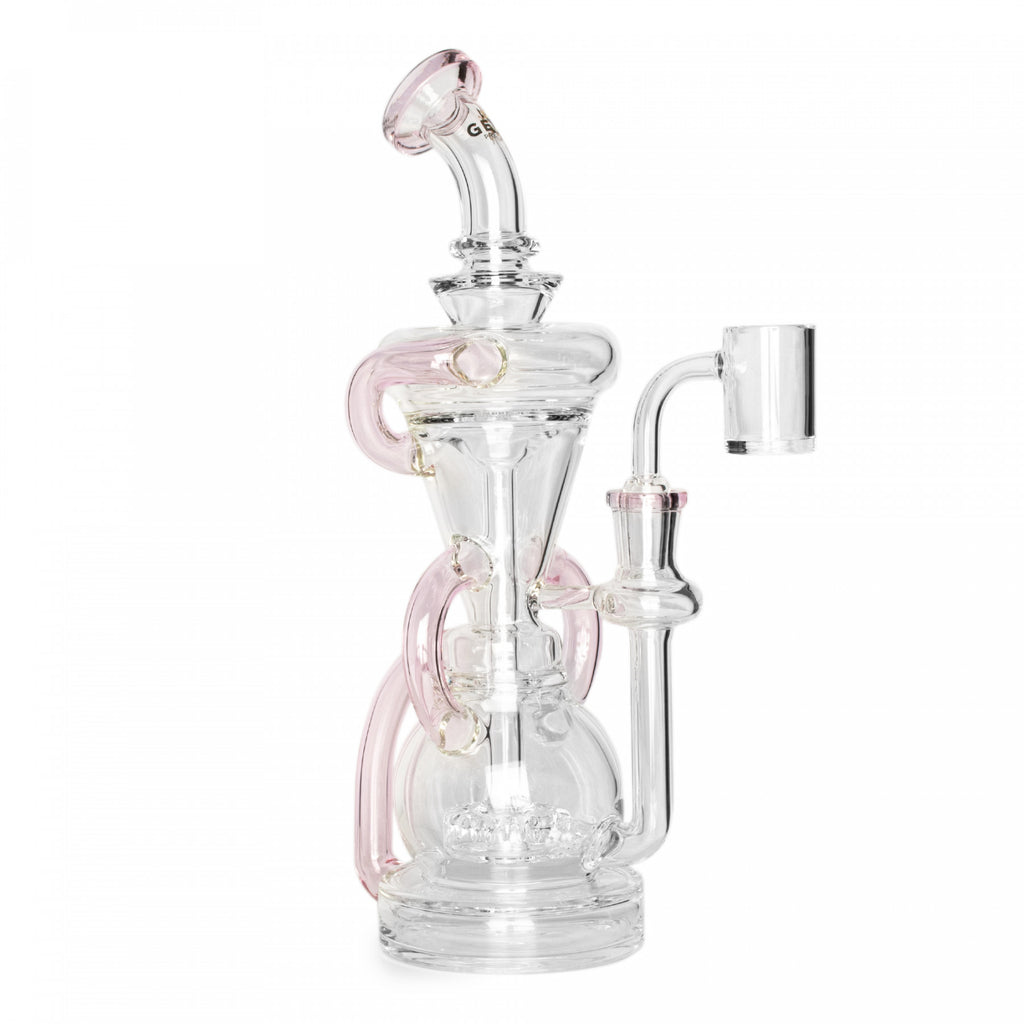 Gear Premium 10" Crystal Glide Triple Uptake Dual Chamber Concentrate Recycler W/ UFO Perc