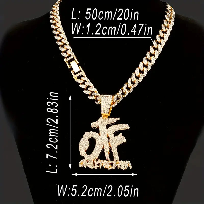 Hip Hop Style Pendants W/ Necklace