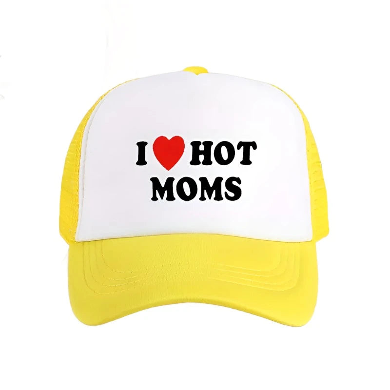 "I LOVE HOT MOMS" Snapback Hat