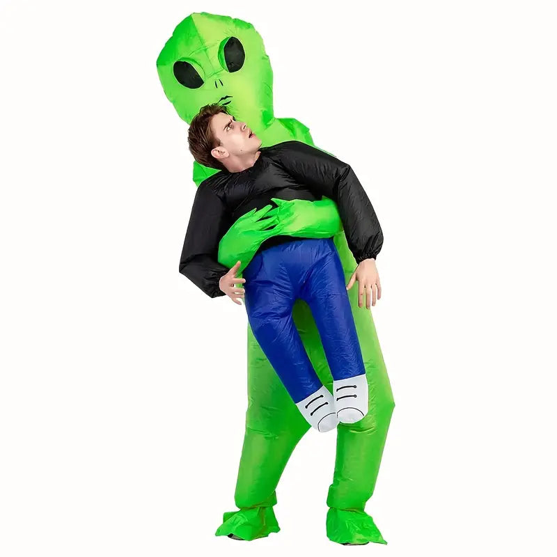 Waterproof Inflatable Green Alien Abduction Costume