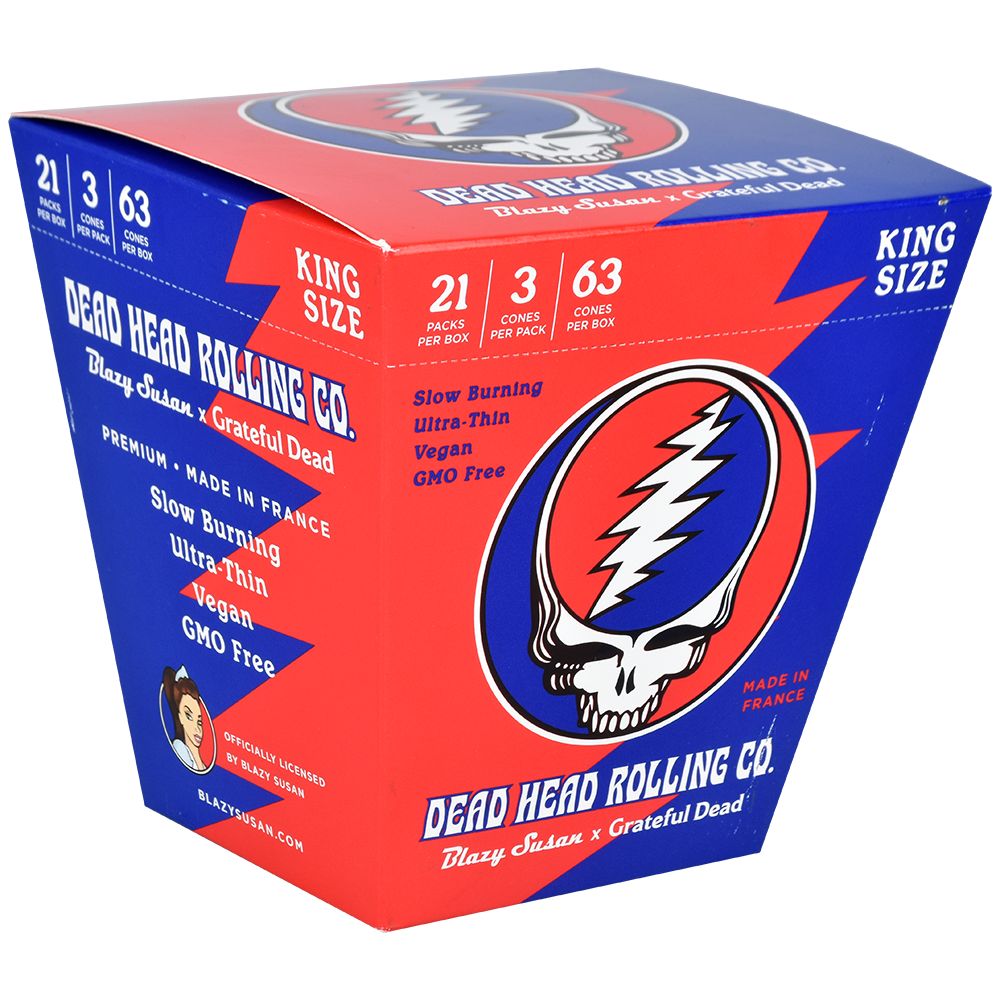 Blazy Susan Grateful Dead King Size Pre-Rolled Cones 3pk