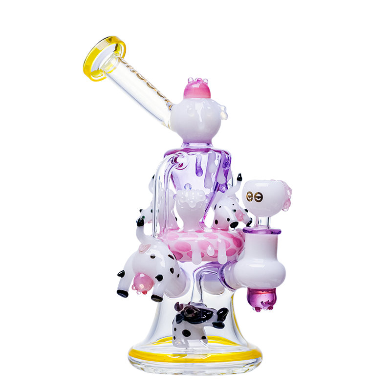 Cheech Glass Milky Cow Dab Rig