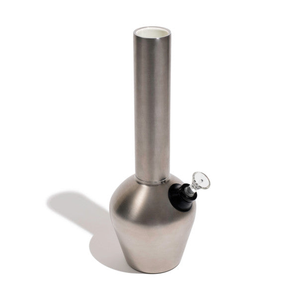 Ceramic Lined Metal Beaker Bong w/ Glass Bowl