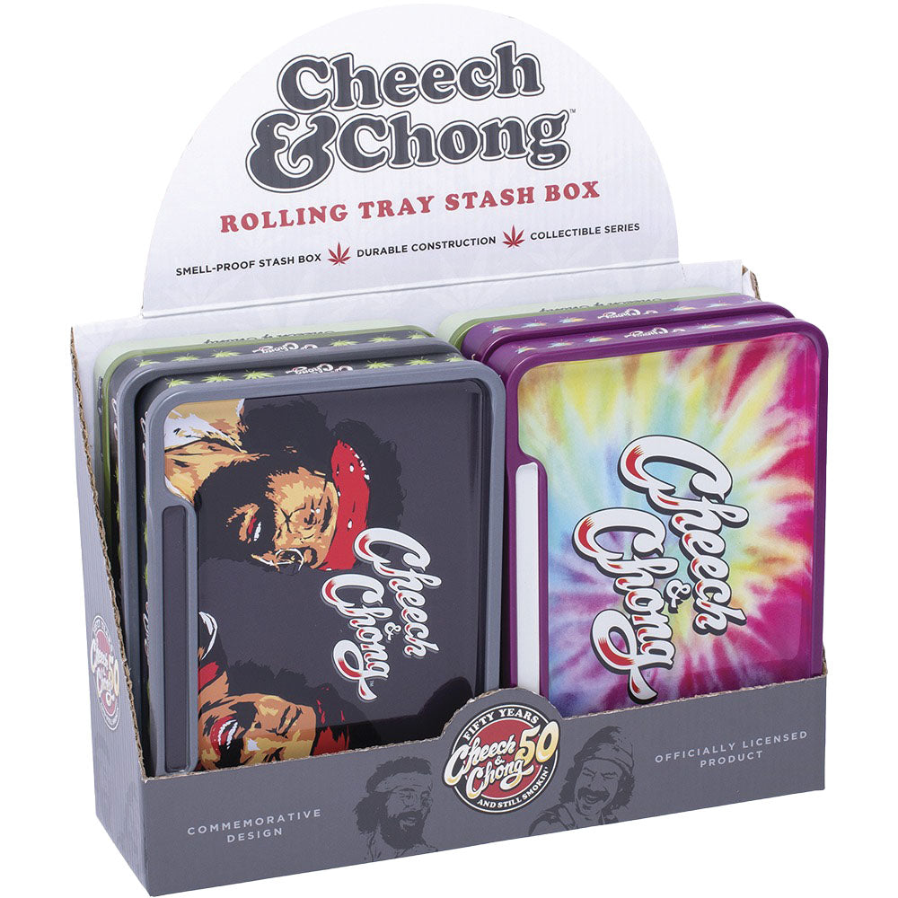 Cheech & Chong Rolling Tray Stash Box Mary Jane's Headquarters Cheech & Chong Rolling Tray Stash Box Mary Jane's Headquarters