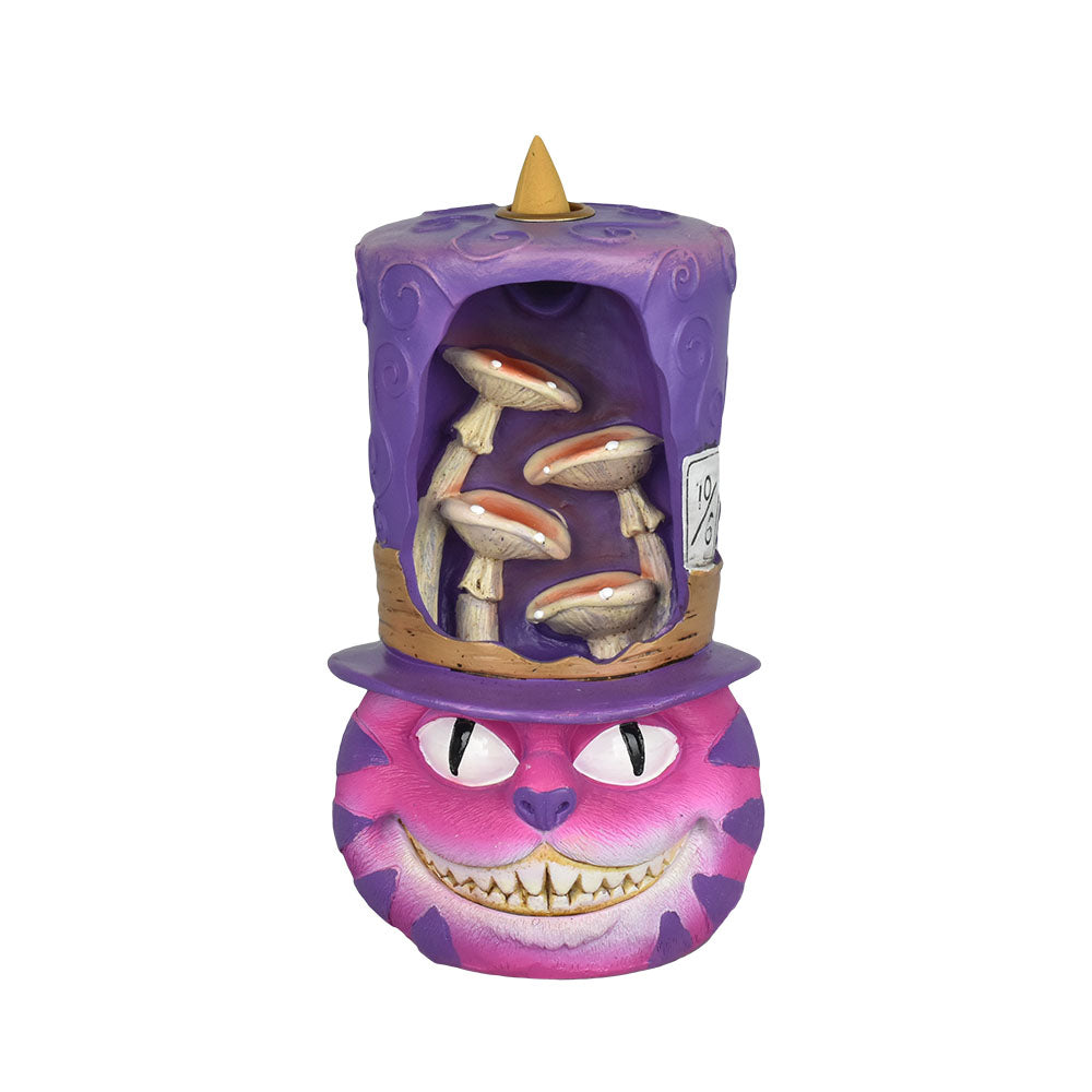 Cheshire Cat 7" Tall Backflow Incense Burner