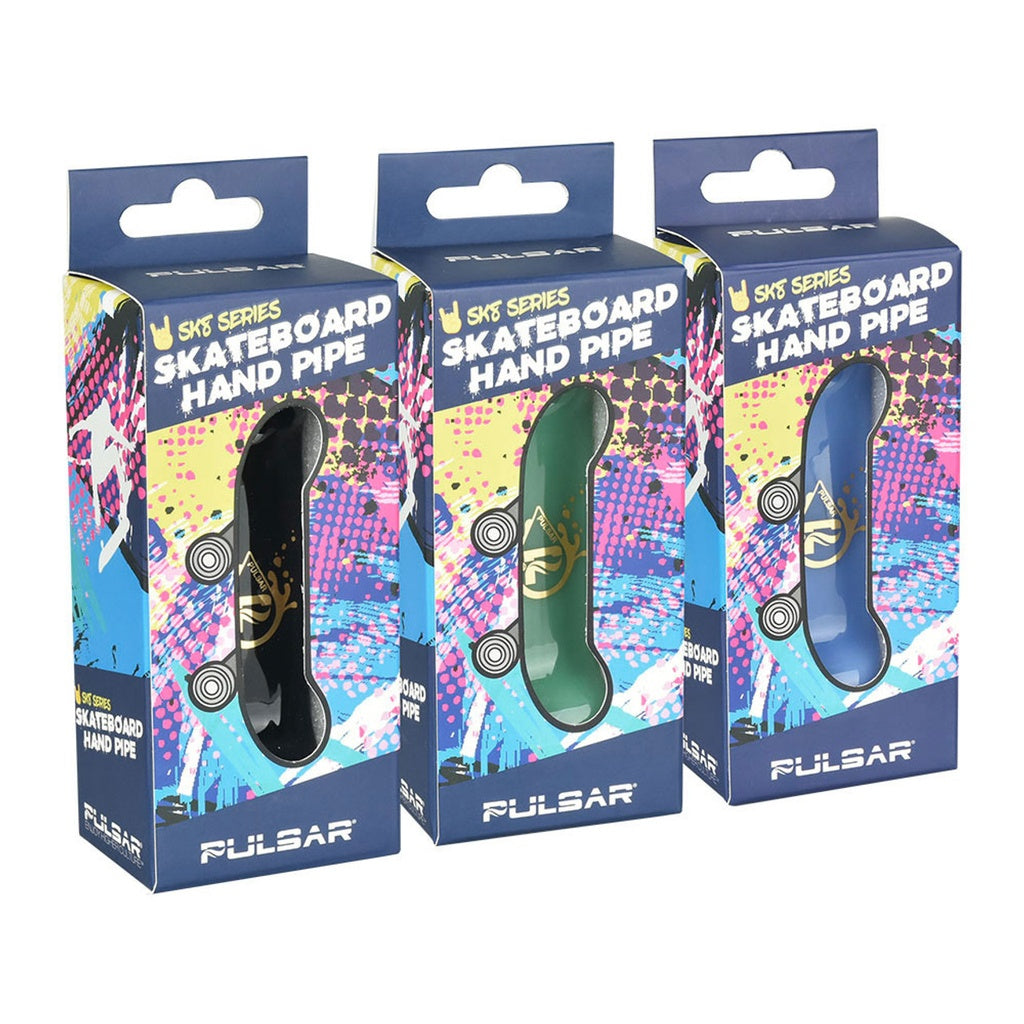 Pulsar Glass Rolling Skateboard Pipe
