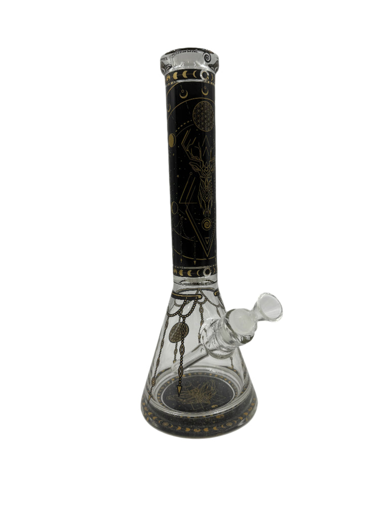 MilkyWay Glass Wormhole Series Sacred Moon 14" Beaker Bong