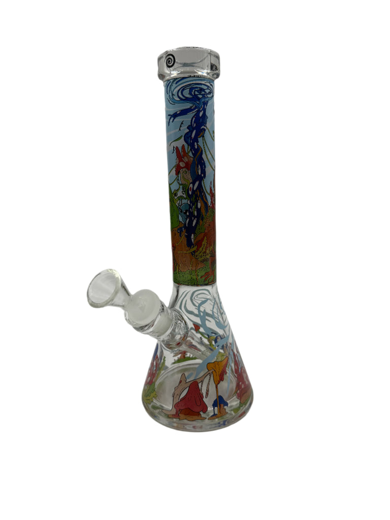 MilkyWay Glass Wormhole Series Psychedelic Forest Beaker Bong