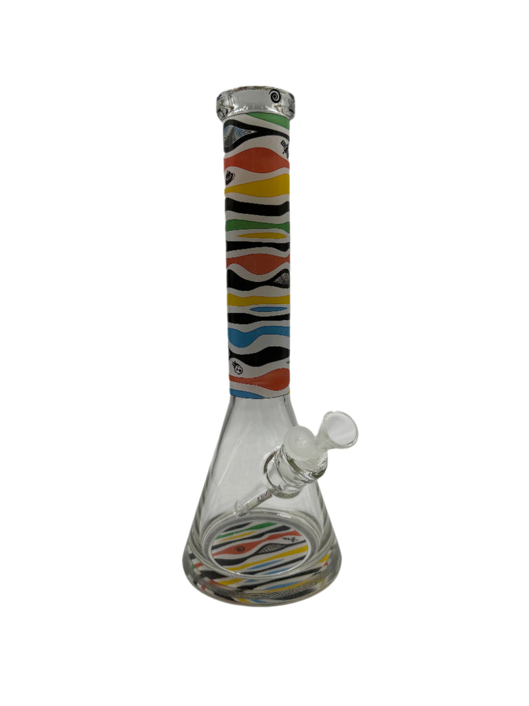 MilkyWay Glass Wormhole Series Retro Saturn 14" Beaker Bong