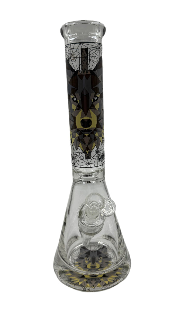 MilkyWay Glass Wormhole Series Animal Polygon 15" Beaker Bong