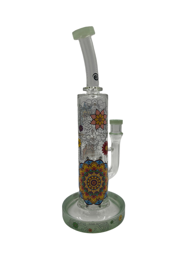 MilkyWay Glass Wormhole Series Mandala Mindmeld 12" Water Pipe