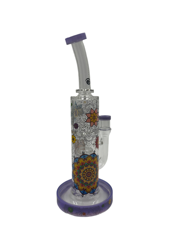 MilkyWay Glass Wormhole Series Mandala Mindmeld 12" Water Pipe