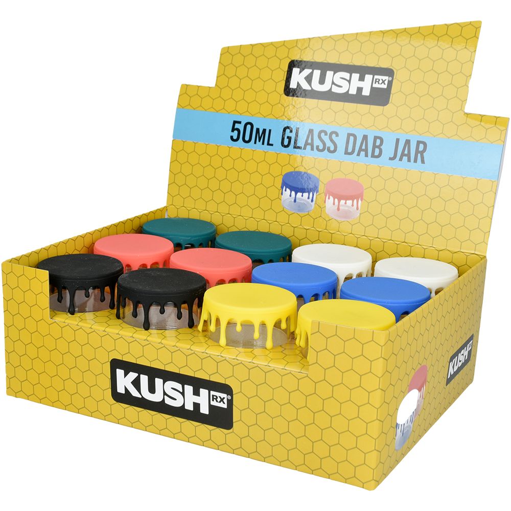 Kush RX Glass Concentrate Jar W/ Silicone Lid
