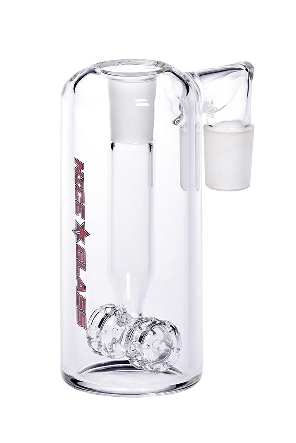 Nice Glass 19mm Two Wheel Perc Ash Catcher