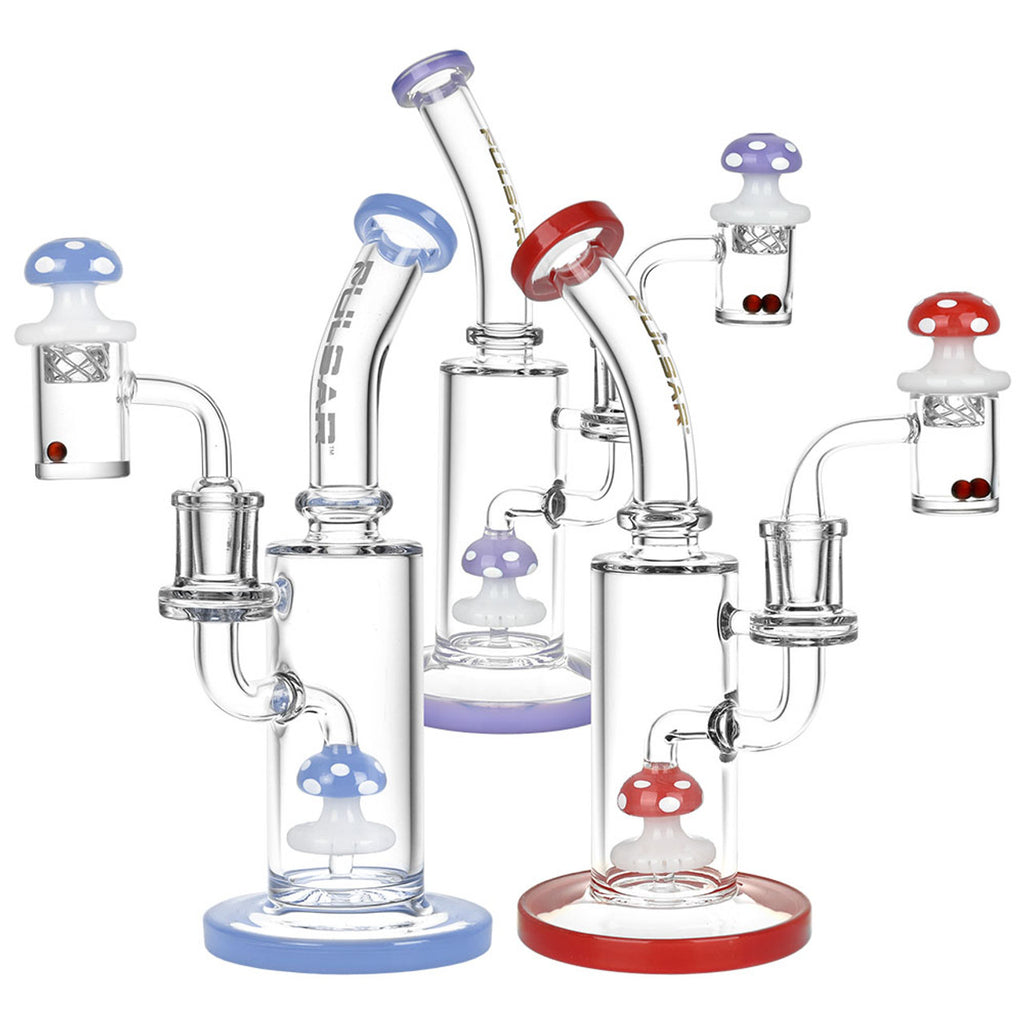 Pulsar Shroom Rig Set w/ Carb Cap - 8.5"