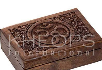 Wood Lined Carved Box