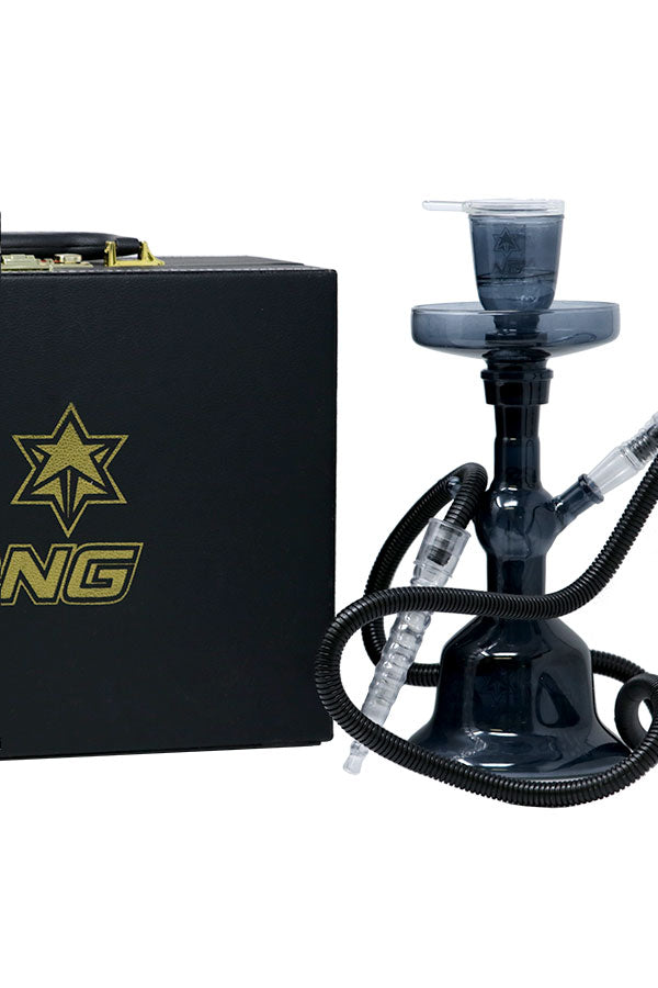 Nice Glass Full Color Hookah Set w/ Lockable Carrying Case