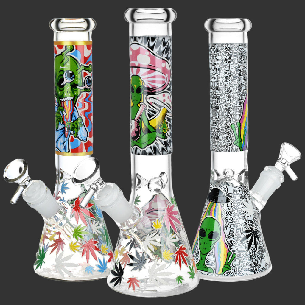 Glow In The Dark 10" Beaker Bongs