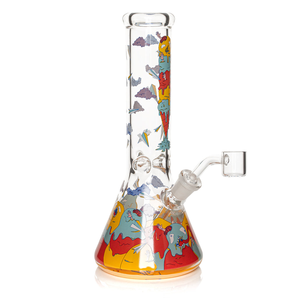 Red Eye Glass 8.5" Ice Cream Mountain Concentrate Rig (Limited Edition)