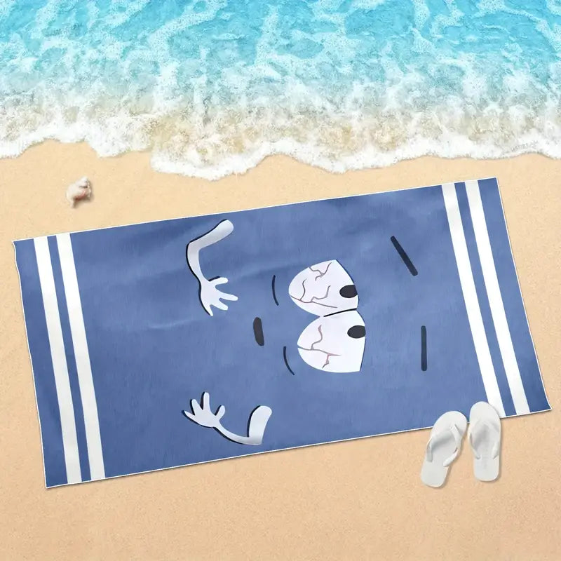 Cartoon Character Beach Towel