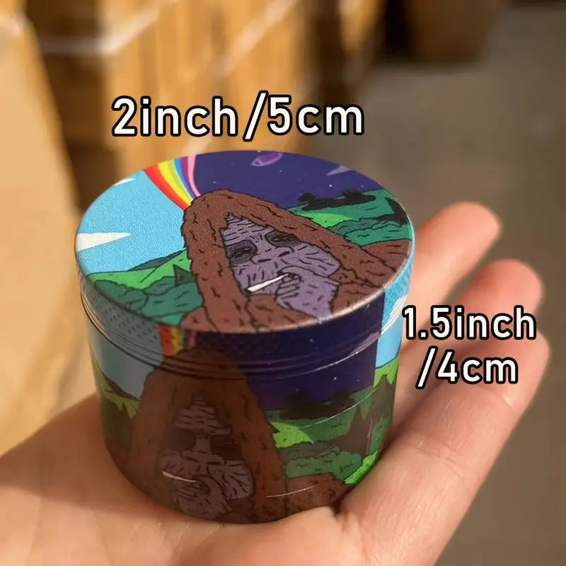 Cartoon Themed Four Piece Grinder