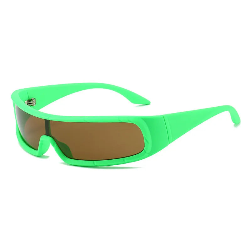 Futuristic Wrap Around Shield Sports Sunglasses