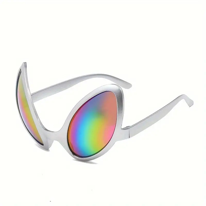 Alien-Shaped Polycarbonate Sunglasses