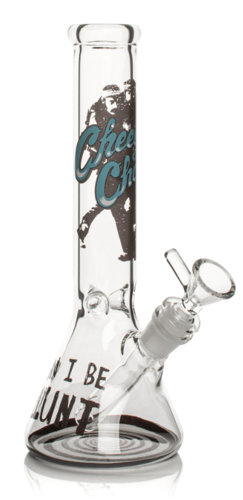 Cheech & Chong Glass Can I Be Blunt Beaker Bong